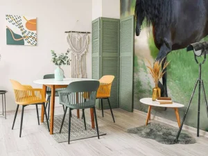 New Fries Paard op een Zandweg fotobehang Dieren