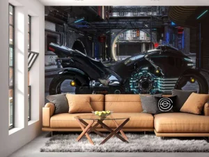 New Futuristische motor design fotobehang Tienerkamer | Transport