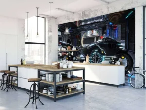 New Futuristische motor design fotobehang Tienerkamer | Transport