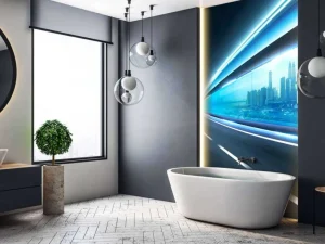 Fashion Futuristische tunnel fotobehang Tienerkamer | Kinderkamer