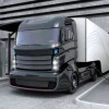 Online Futuristische vrachtwagen fotobehang Tienerkamer | Transport