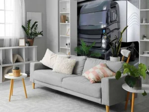 Online Futuristische vrachtwagen fotobehang Tienerkamer | Transport