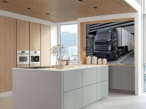 Online Futuristische vrachtwagen fotobehang Tienerkamer | Transport