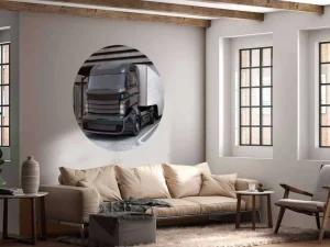 Online Futuristische vrachtwagen fotobehang Tienerkamer | Transport