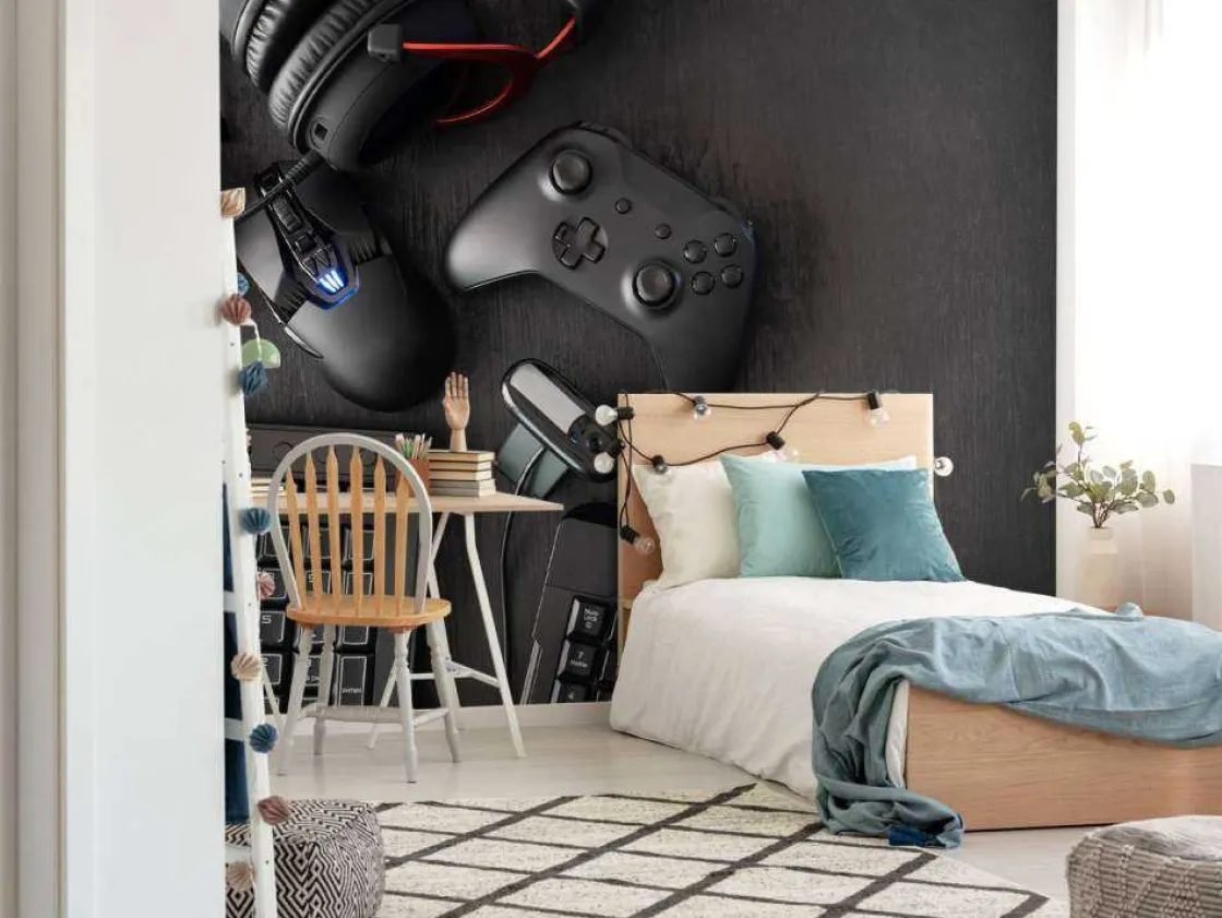 game_accessoires_fotobeha_5.webp Clearance Game accessoires fotobehang Tienerkamer | Computerkamer