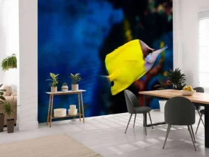 Hot Gele pincetvis fotobehang Dieren