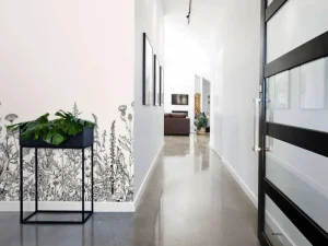 Hot Getekende hoge grassen fotobehang Woonkamer | Bloemen