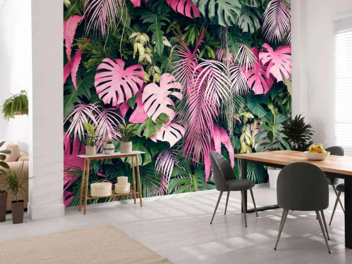 gevarieerde_en_kleurrijke_3.webp Clearance Gevarieerde en kleurrijke bladeren fotobehang Tienerkamer | Bloemen