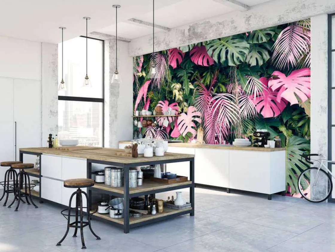 gevarieerde_en_kleurrijke_7.webp Clearance Gevarieerde en kleurrijke bladeren fotobehang Tienerkamer | Bloemen