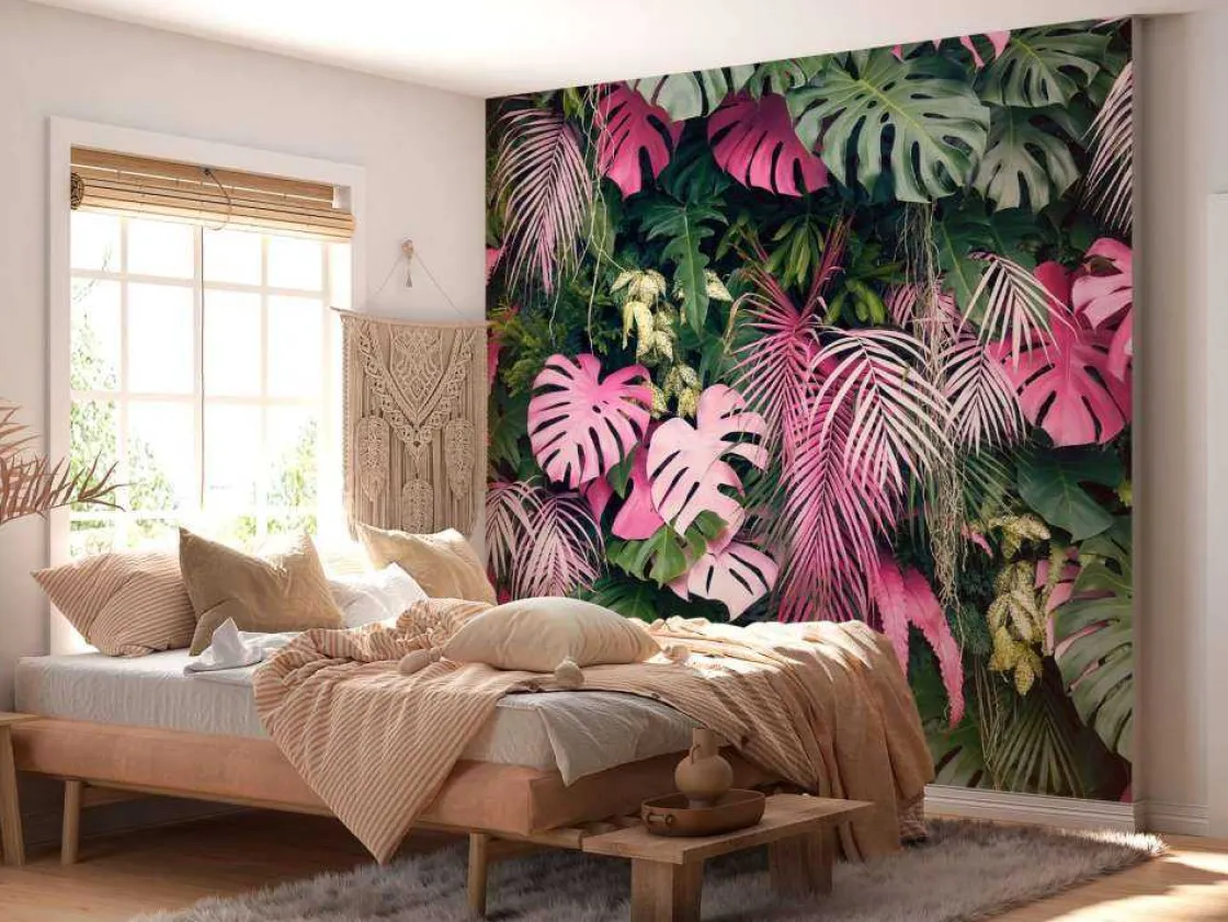 gevarieerde_en_kleurrijke_9.webp Clearance Gevarieerde en kleurrijke bladeren fotobehang Tienerkamer | Bloemen