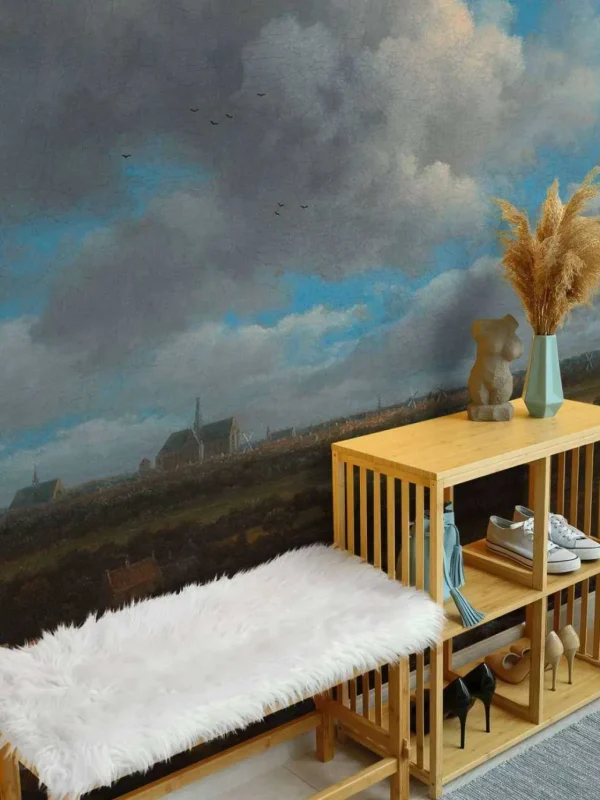 Fashion Gezicht op Haarlem uit het noordwesten fotobehang Kunst & Design