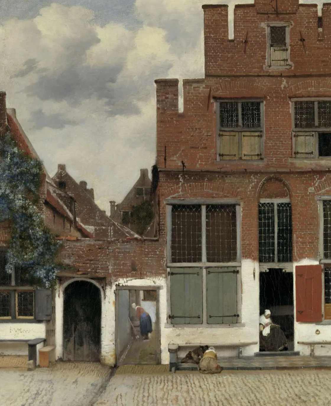 gezicht_op_huizen_in_delf_0.webp Discount Gezicht op huizen in Delft fotobehang Kunst & Design | Architectuur