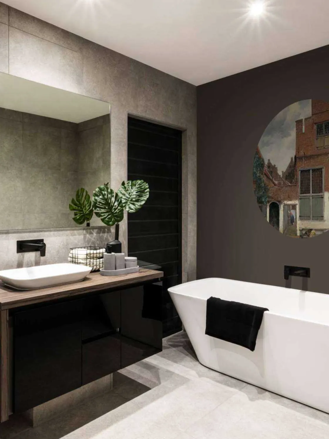 gezicht_op_huizen_in_delf_5.webp Discount Gezicht op huizen in Delft fotobehang Kunst & Design | Architectuur