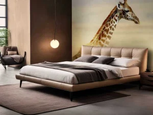 Sale Giraffe in Nationaal Park van Kenia fotobehang Dieren
