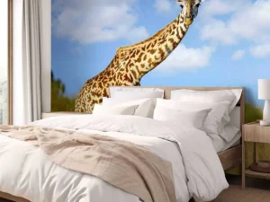 Discount Giraffe met grappige houding fotobehang Dieren