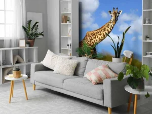 Discount Giraffe met grappige houding fotobehang Dieren
