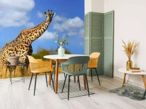 Discount Giraffe met grappige houding fotobehang Dieren