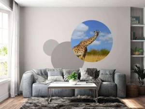 Discount Giraffe met grappige houding fotobehang Dieren