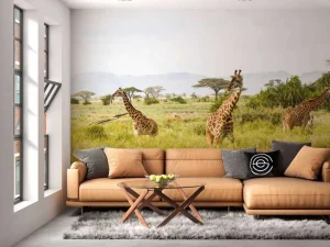 Sale Giraffen in Tanzania fotobehang Dieren