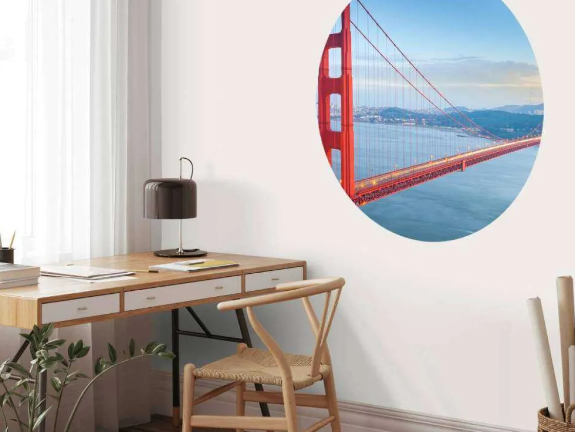 golden_gate_bridge_verlic_5.webp Fashion Golden Gate Bridge verlicht fotobehang Architectuur