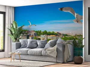 Fashion Golden Horn Bay in Istanbul fotobehang Architectuur