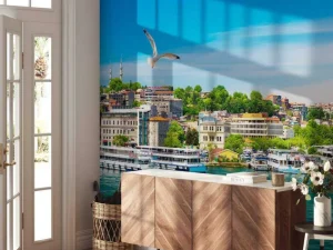 Fashion Golden Horn Bay in Istanbul fotobehang Architectuur