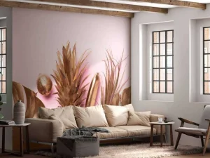 Fashion Goud fruit en bladeren fotobehang Tienerkamer | Keuken