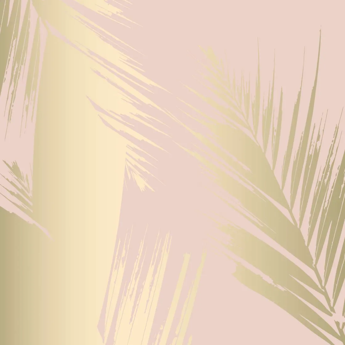 gouden_palmbladeren_met_e_0.webp Clearance Gouden palmbladeren met een roze achtergrond fotobehang Tienerkamer | Bloemen