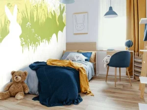 Sale Gras met konijnen fotobehang Kinderkamer | Dieren