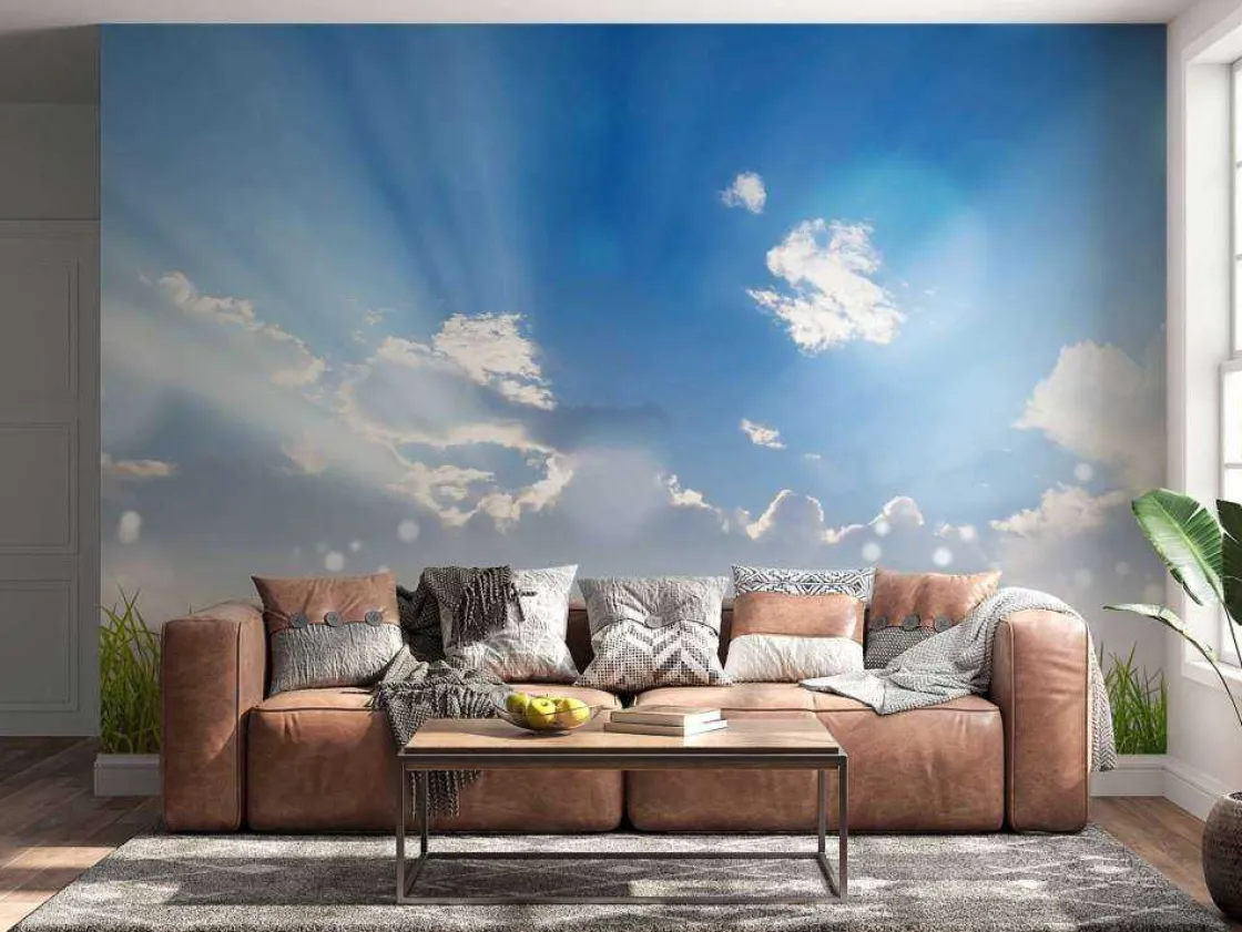 gras_onder_prachtige_wolk_2.webp Sale Gras onder prachtige wolken fotobehang Tienerkamer | Kinderkamer