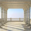 New Grieks balkon in 3D fotobehang 3d