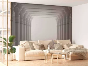 Sale Griekse tempel gang fotobehang 3d