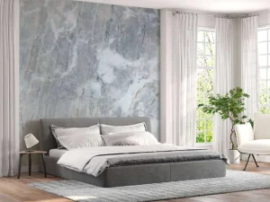 New Grijs marmer met goud fotobehang Gang