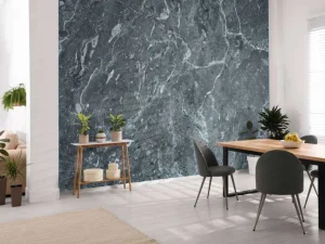 Online Grijs natuursteen structuur fotobehang Oppervlakten