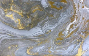 Hot Grijze verf met gouden glitters fotobehang Oppervlakten