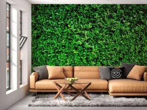 Discount Groene Bladeren Textuur fotobehang Bloemen