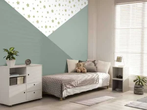 Clearance Groene driehoeken met sterren Kinderkamer