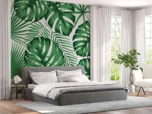 Sale Grote Groene Bladeren fotobehang Bloemen