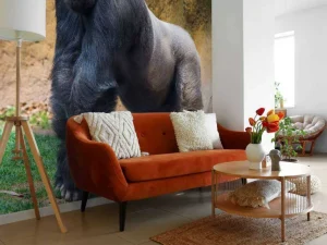Discount Grote mannelijke gorilla fotobehang Dieren