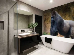 Discount Grote mannelijke gorilla fotobehang Dieren