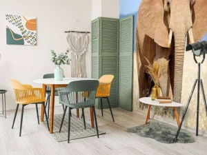 Outlet Grote olifant in hoog gras fotobehang Tienerkamer