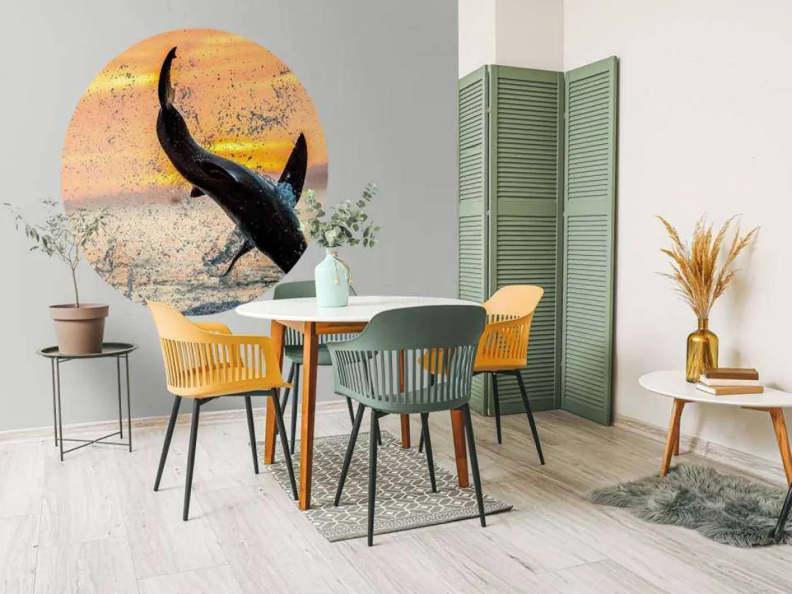 grote_witte_haai_aan_het__5.webp Outlet Grote witte haai aan het aanvallen fotobehang Dieren