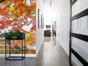 Fashion Gyeongbukgung Palace in de herfst fotobehang Bloemen | Architectuur