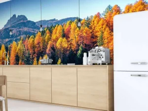 Discount Herfst in de Italiaanse Alpen fotobehang Bloemen
