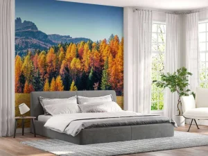 Discount Herfst in de Italiaanse Alpen fotobehang Bloemen