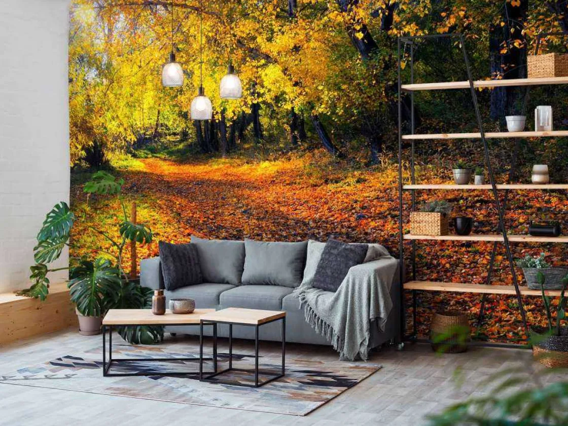 herfstbos_met_bomen_en_bl_10.webp Best Herfstbos met Bomen en Bladeren fotobehang Bloemen
