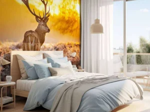 Sale Hert met Zonsondergang fotobehang Dieren
