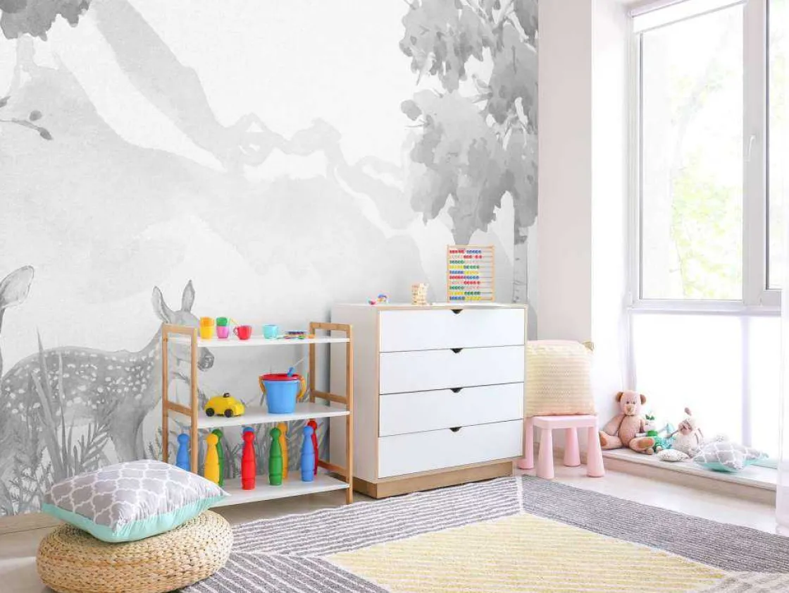hertjes_in_grijstinten_7.webp Sale Hertjes in grijstinten Kinderkamer | Dieren