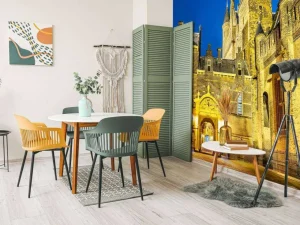 Clearance Het Binnenhof in de avond fotobehang Steden | Architectuur