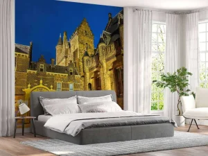 Clearance Het Binnenhof in de avond fotobehang Steden | Architectuur
